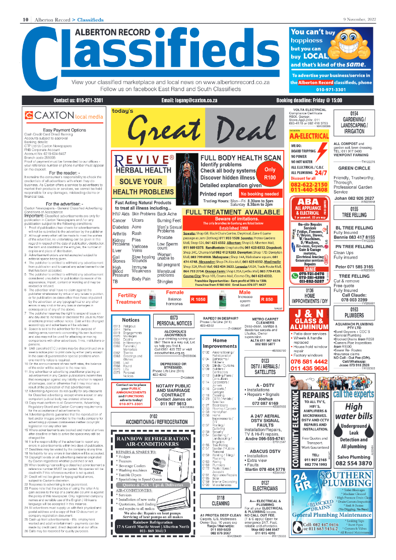 Alberton Record 9 Nov 2022 page 10