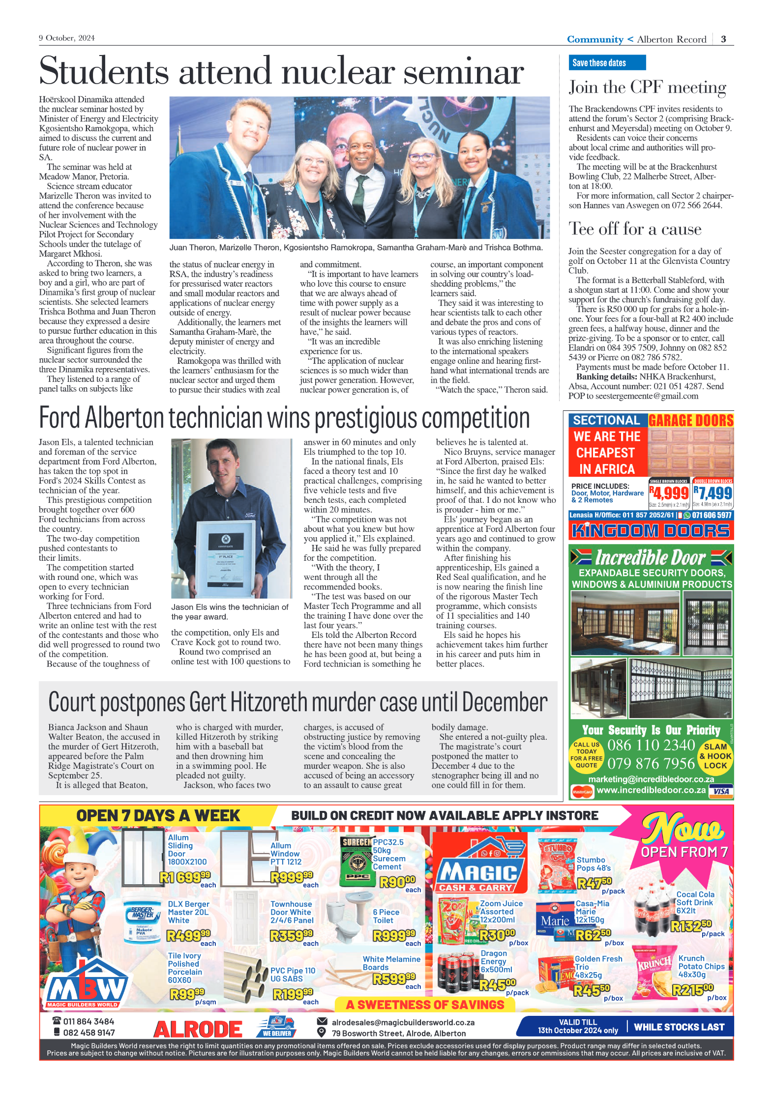 Alberton Record 9 October 2024 page 3
