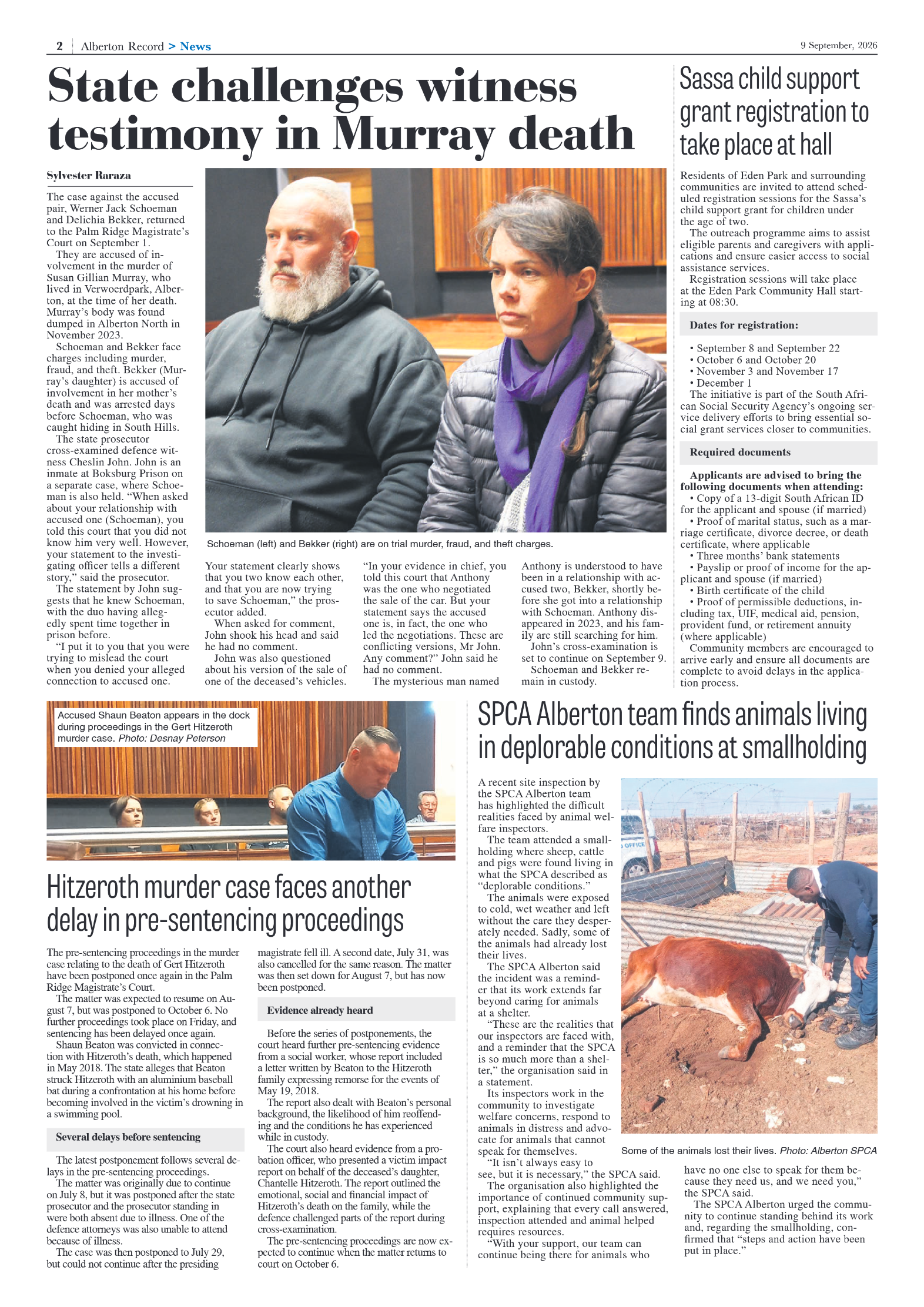 Alberton Record 9 September 2026 page 4