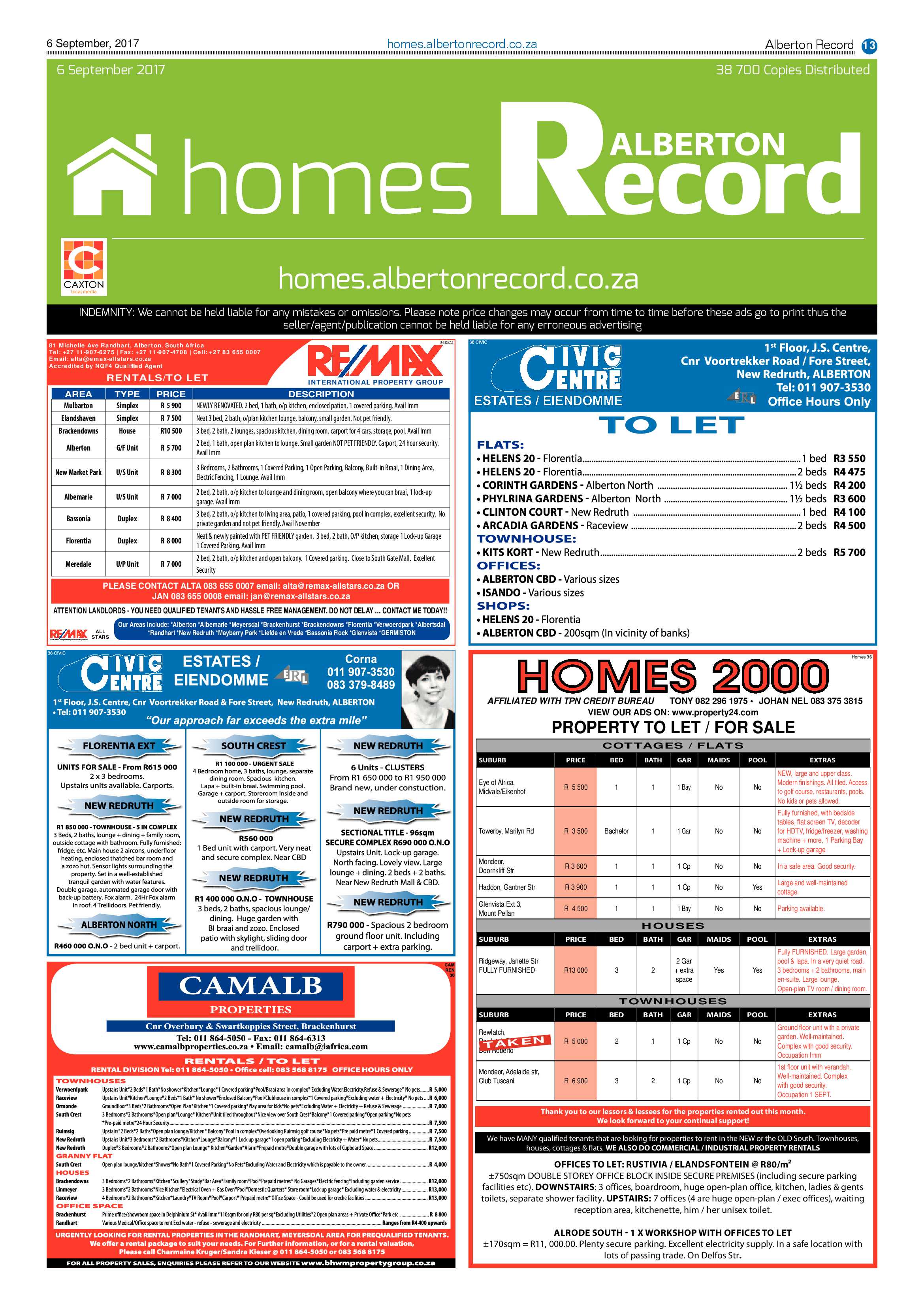 Alberton Record News 06 September 2017 page 13