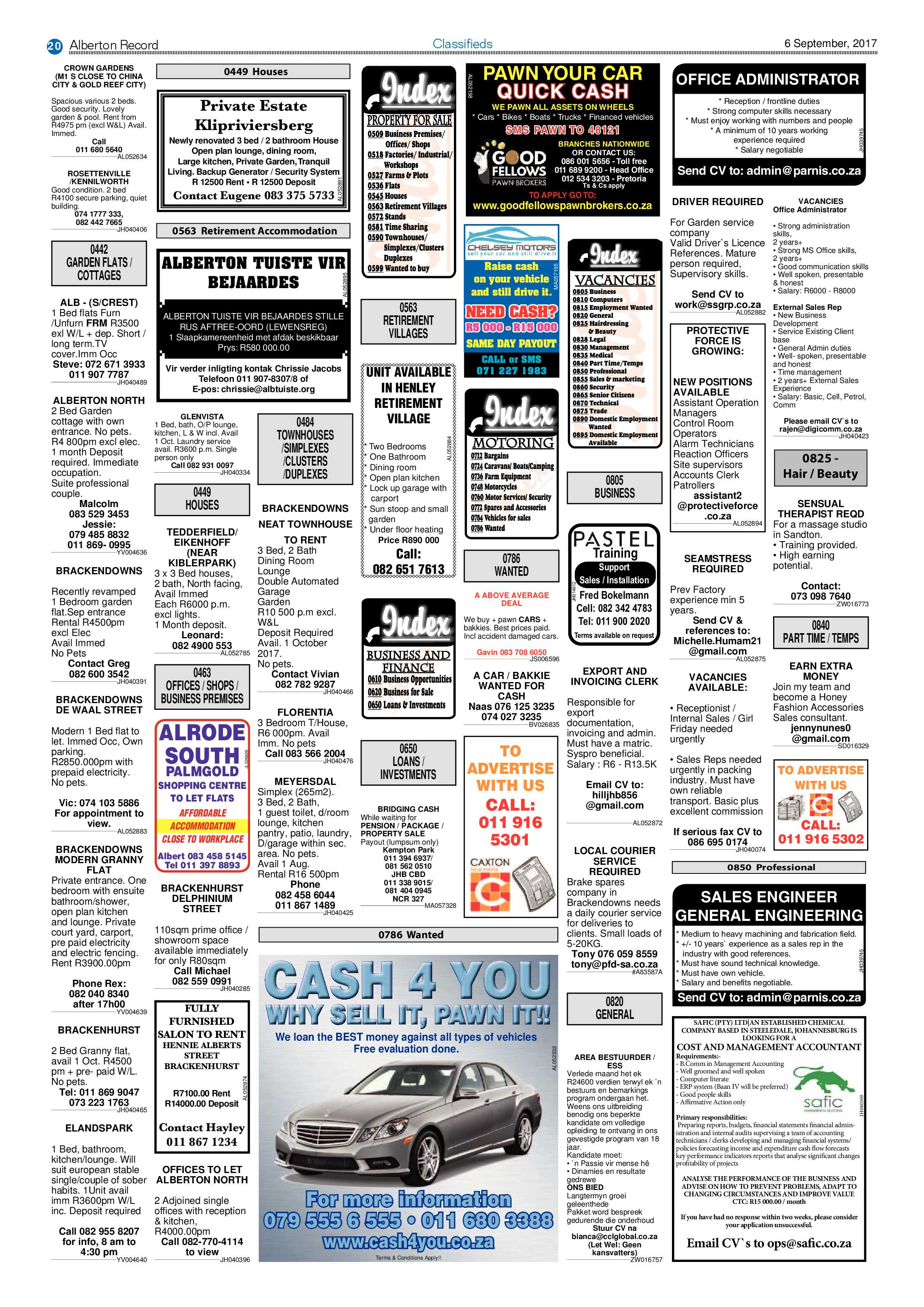 Alberton Record News 06 September 2017 page 20