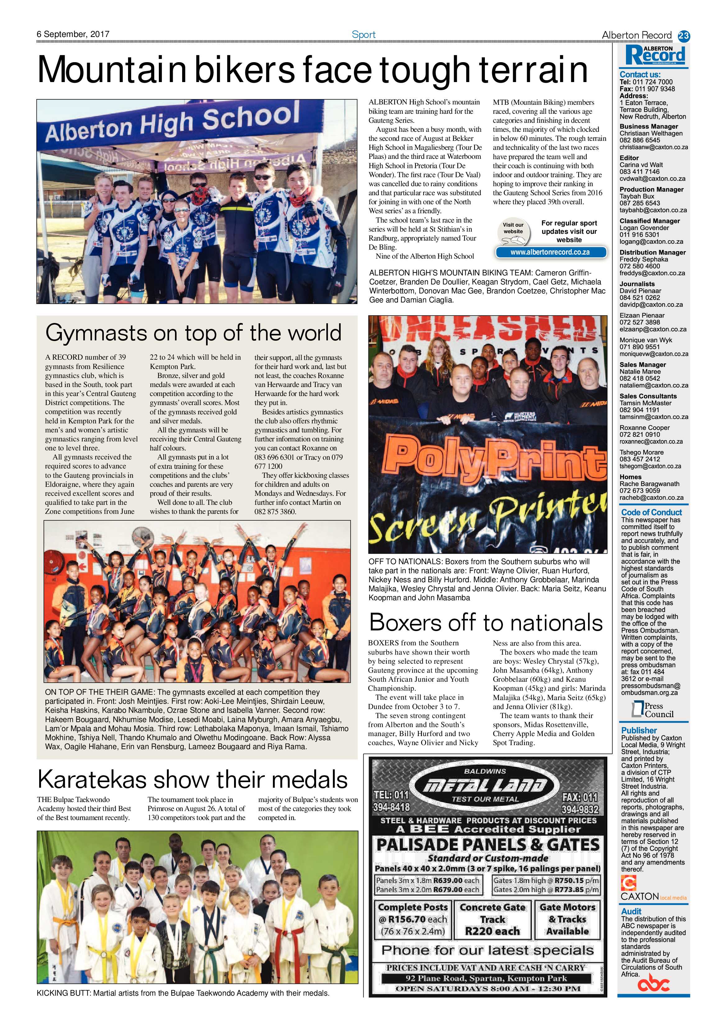 Alberton Record News 06 September 2017 page 23