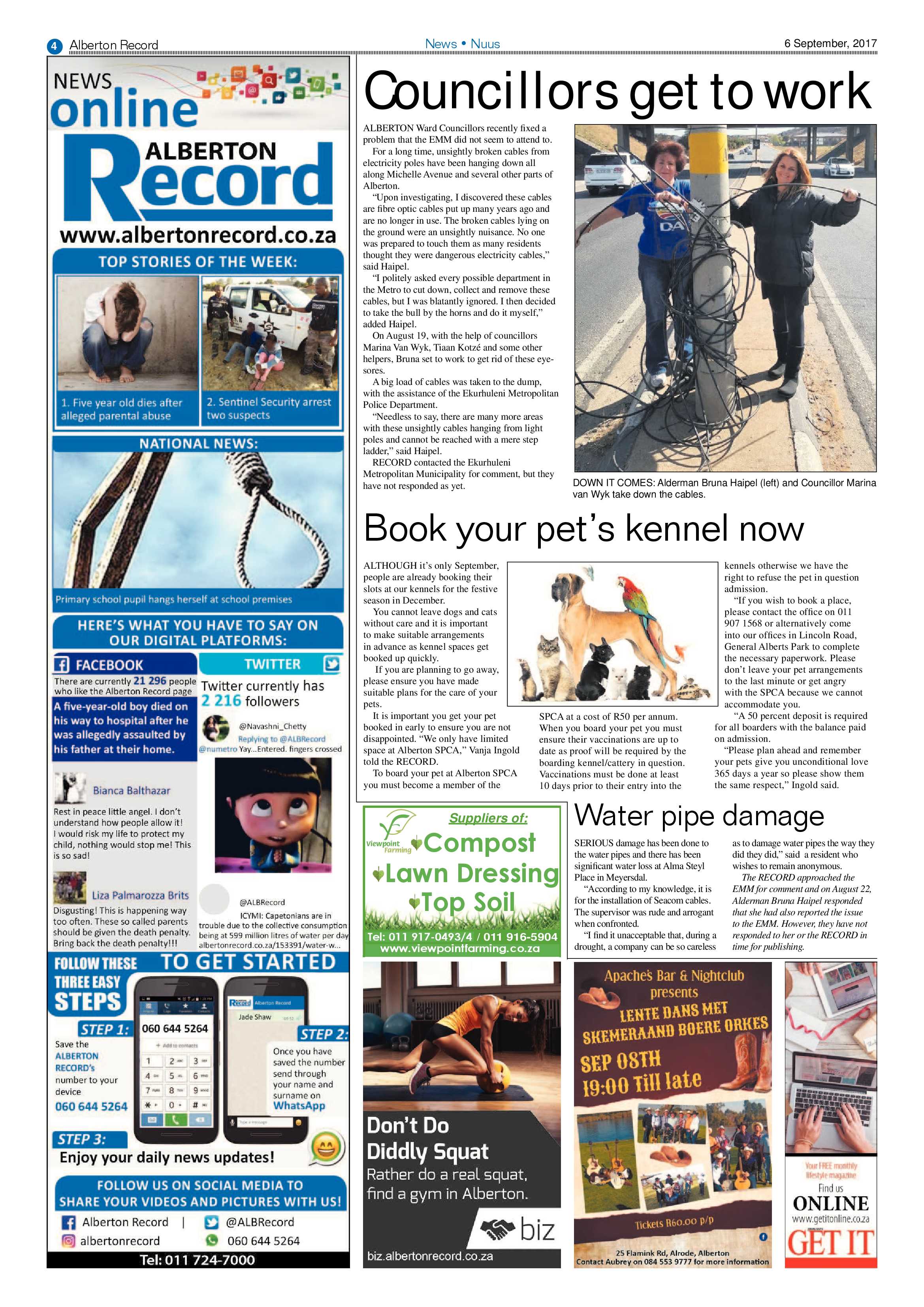 Alberton Record News 06 September 2017 page 4