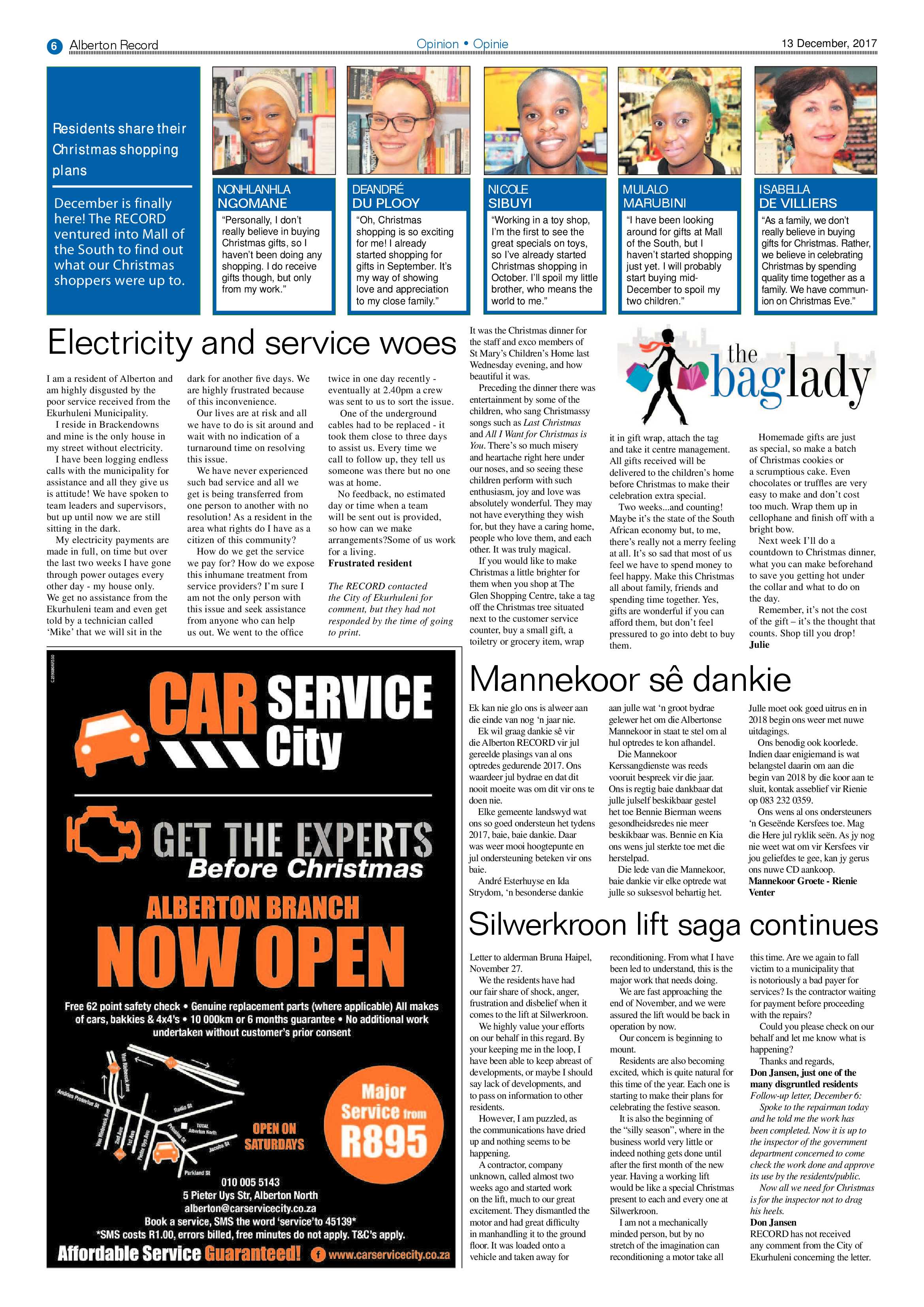 Alberton Record News 13 December 2017 page 10