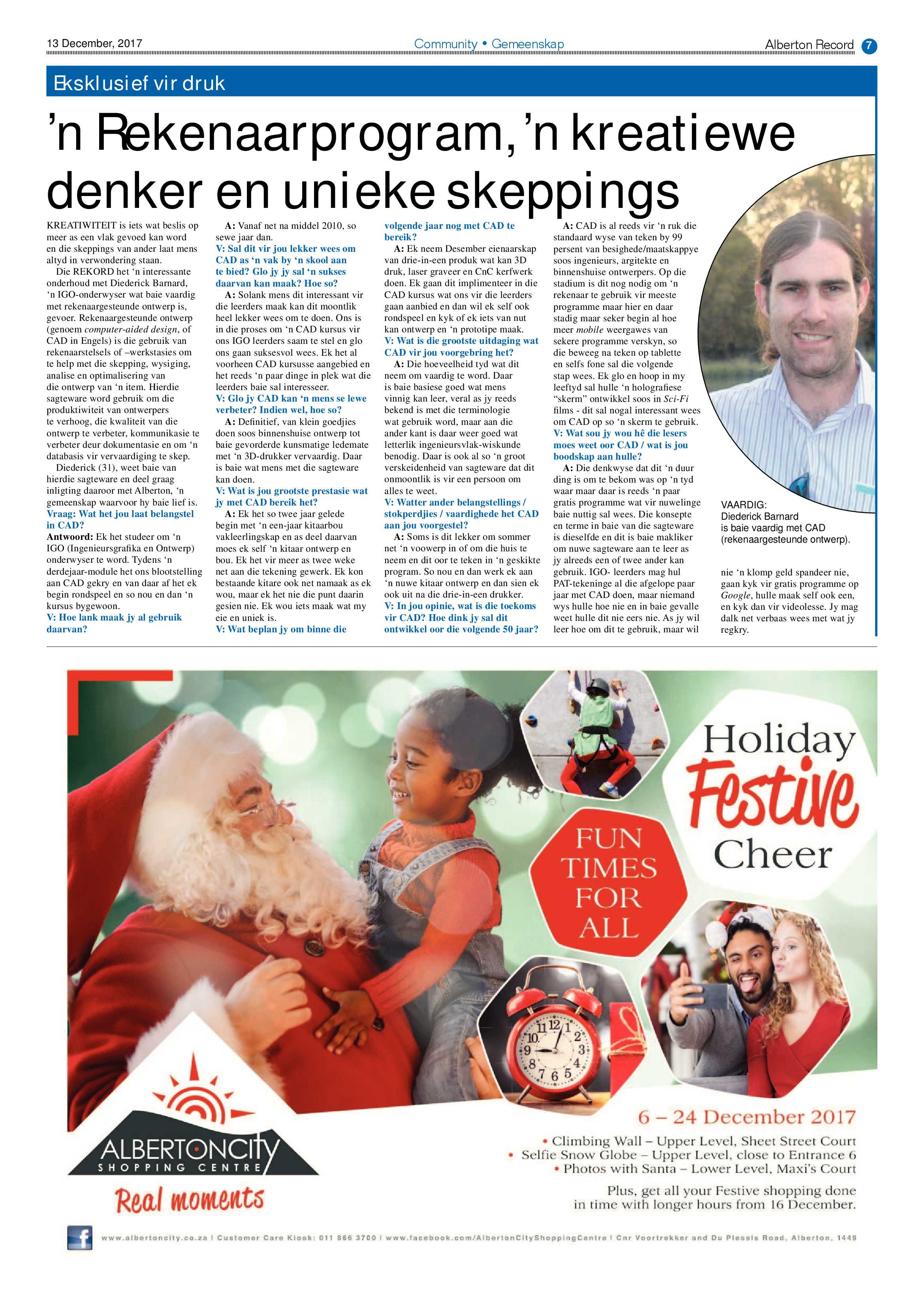 Alberton Record News 13 December 2017 page 11