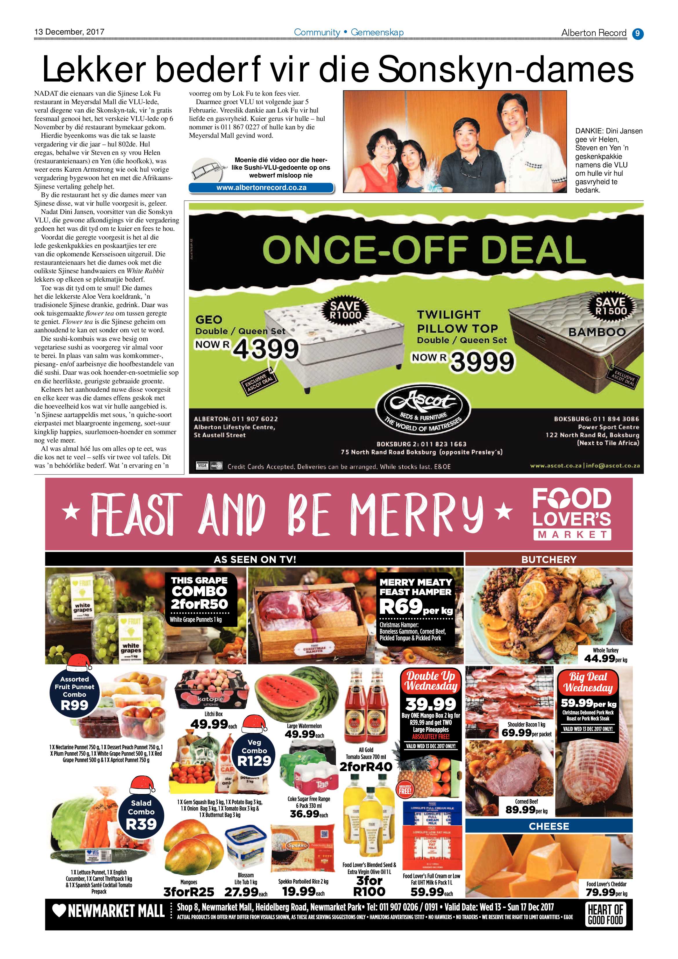 Alberton Record News 13 December 2017 page 13