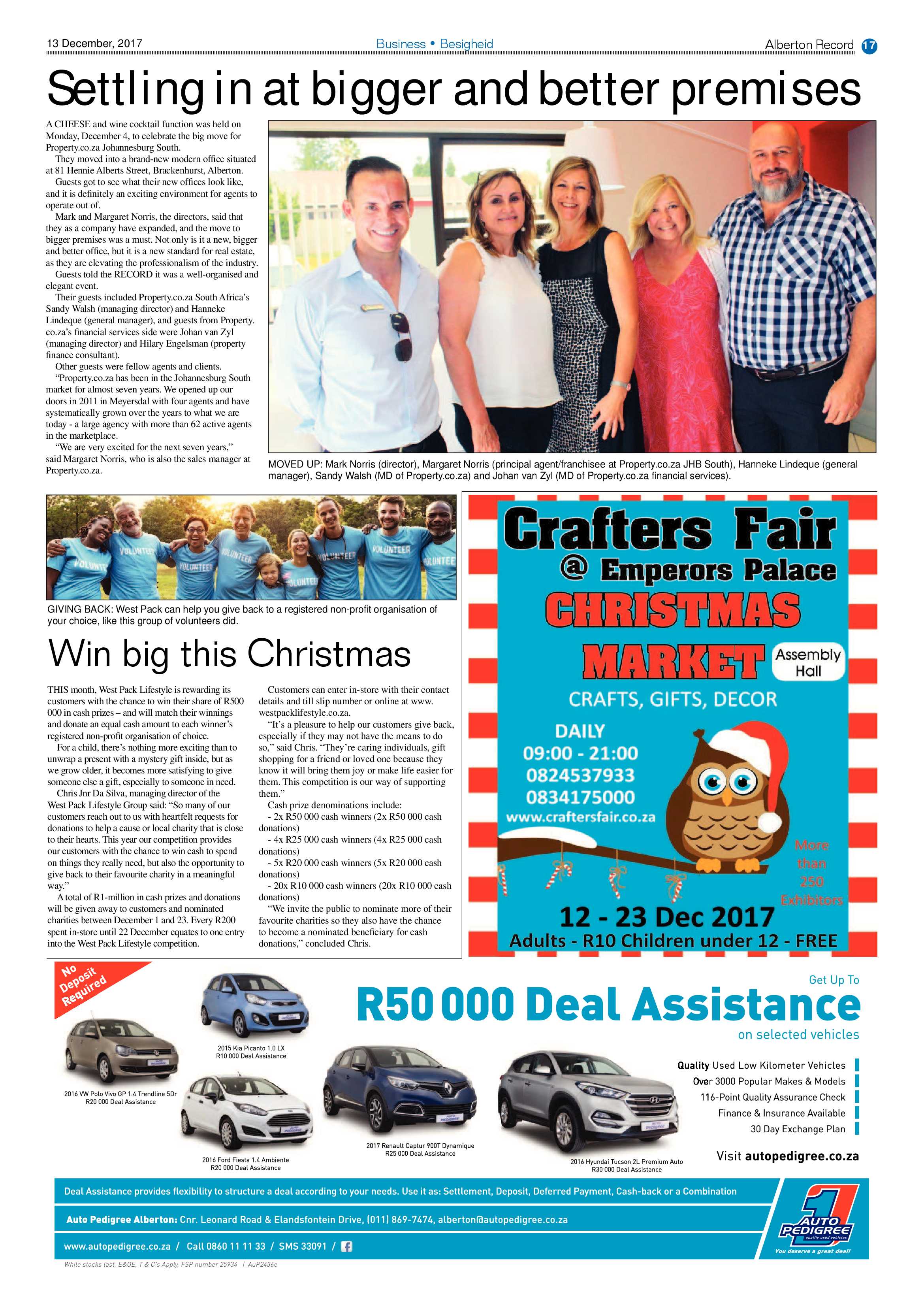 Alberton Record News 13 December 2017 page 21