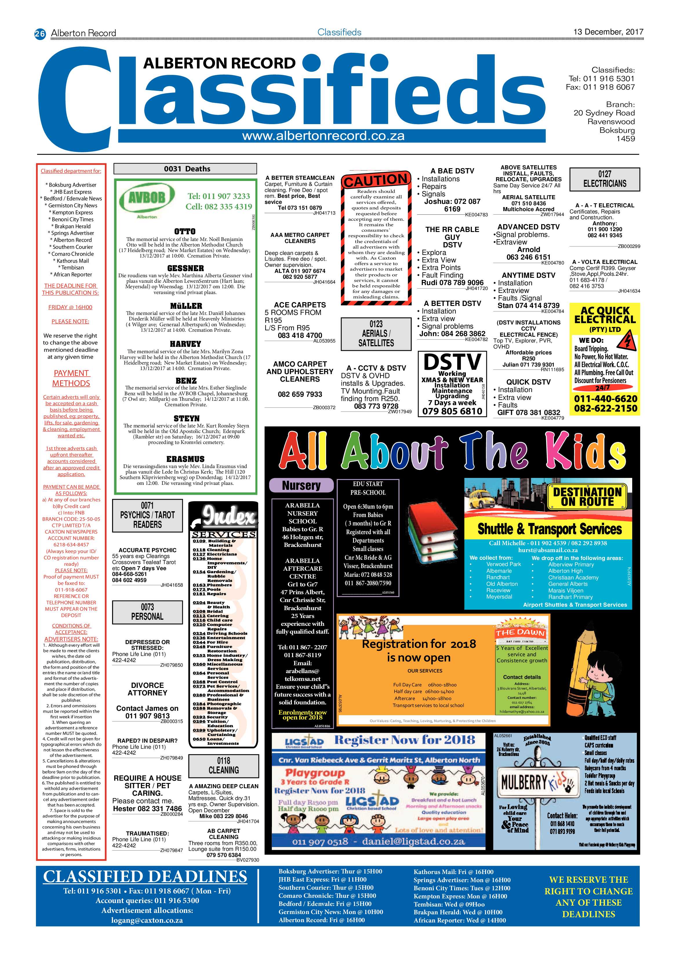 Alberton Record News 13 December 2017 page 30