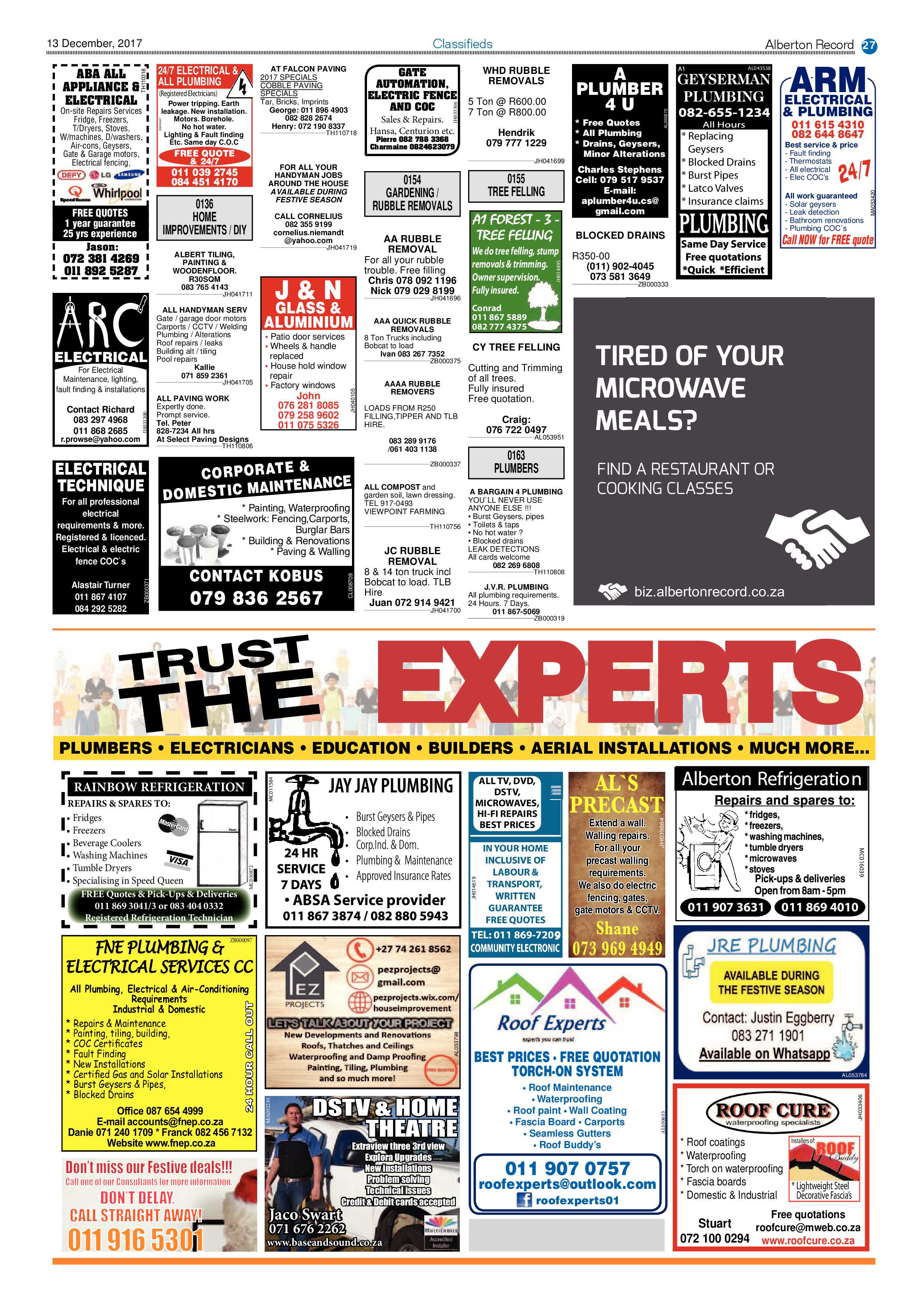 Alberton Record News 13 December 2017 page 31