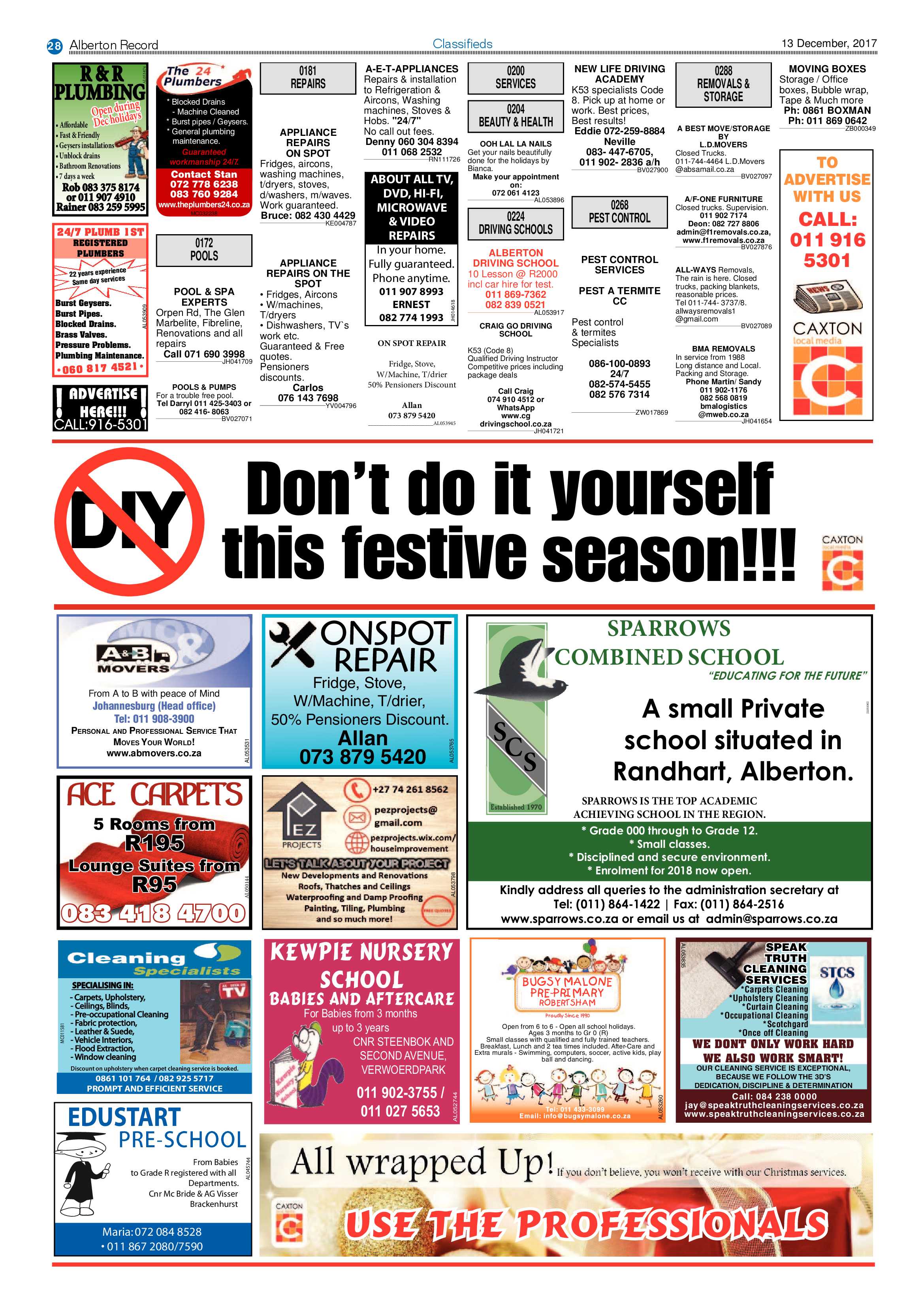 Alberton Record News 13 December 2017 page 32