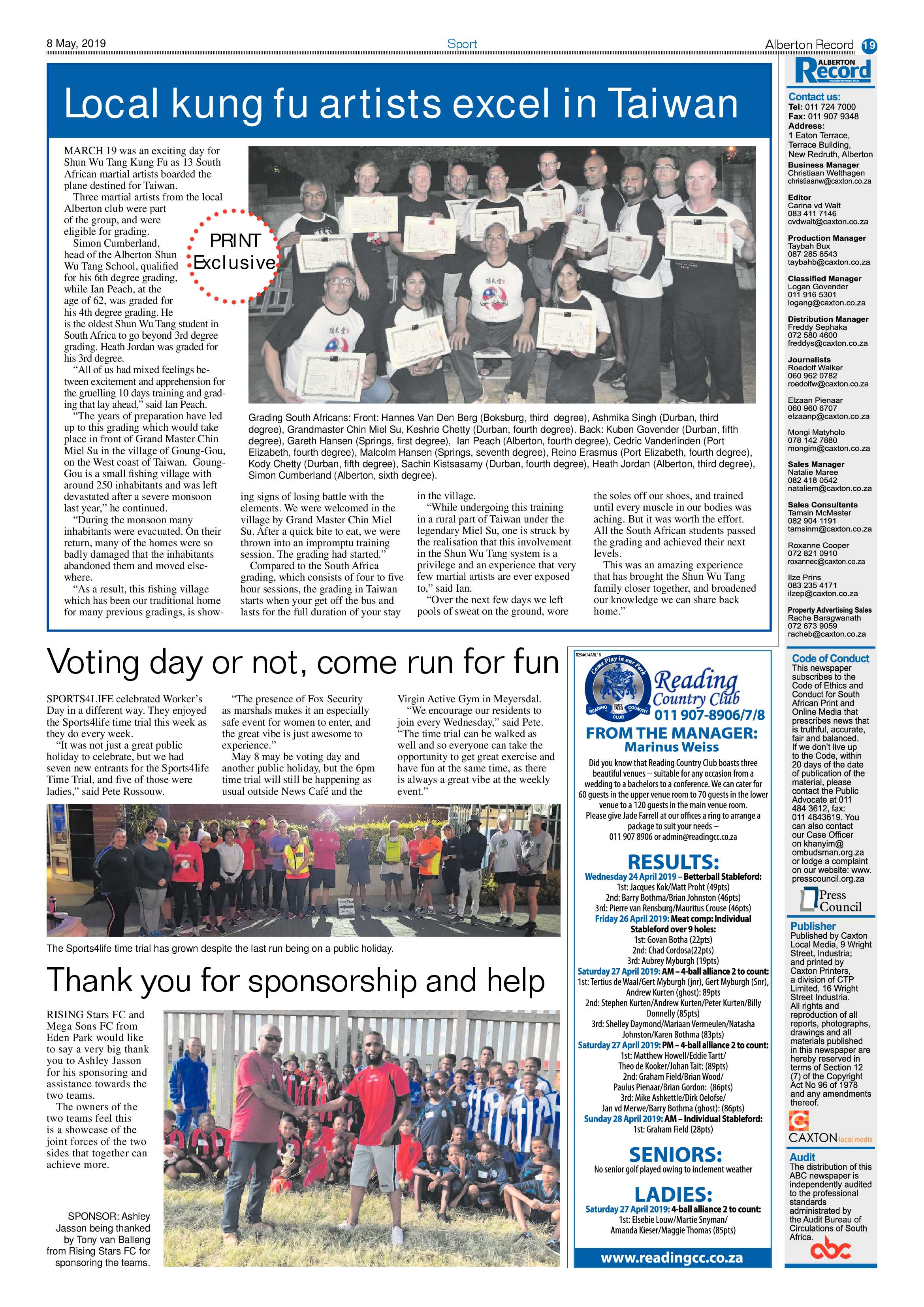 Alberton Record  08 May 2019 page 19
