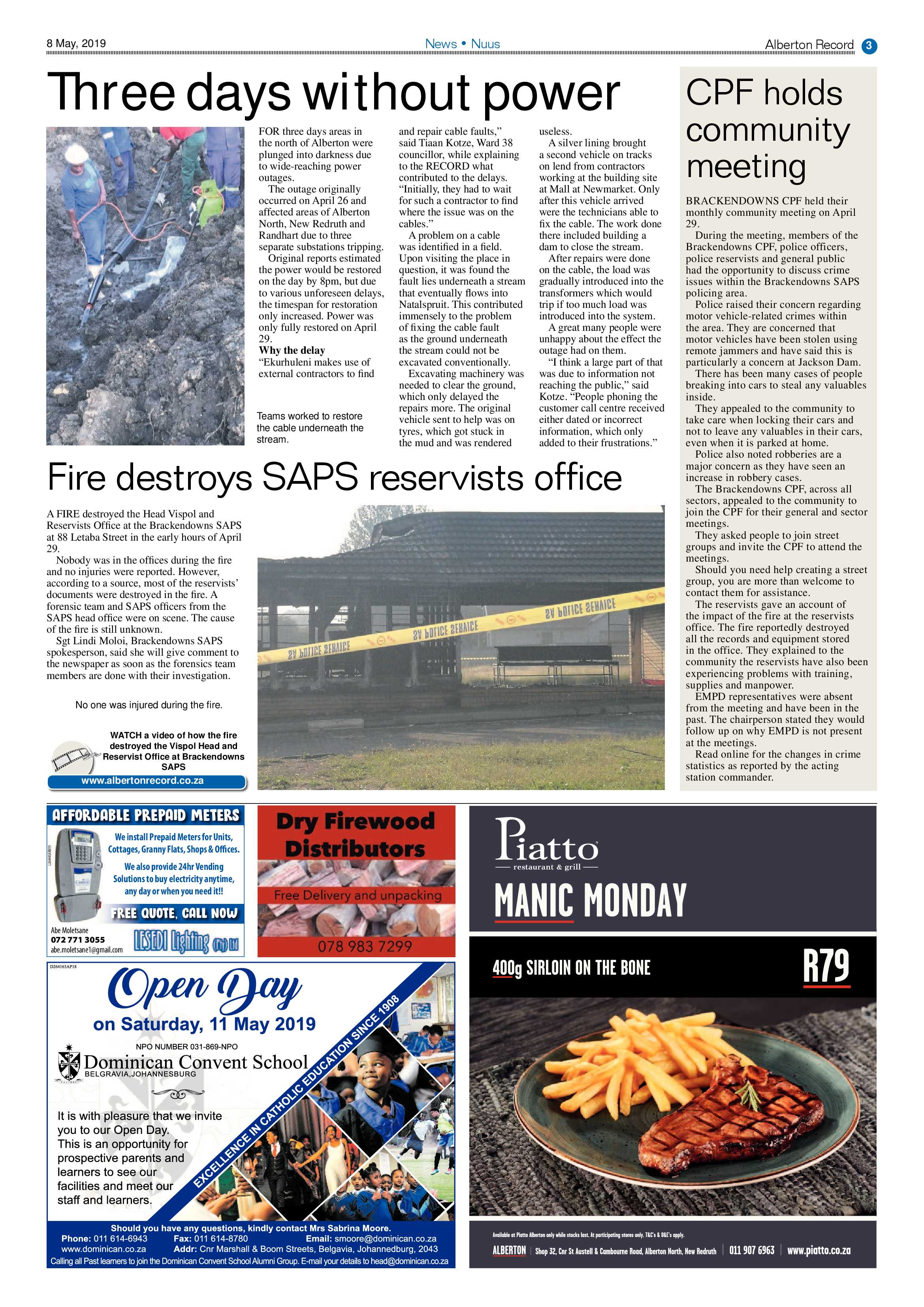 Alberton Record  08 May 2019 page 3