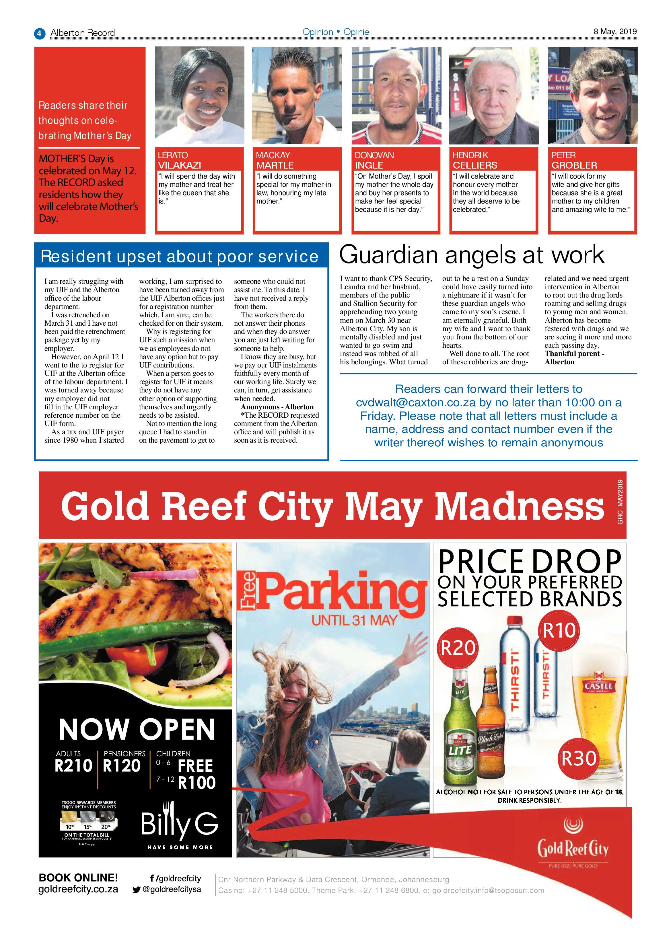 Alberton Record  08 May 2019 page 4