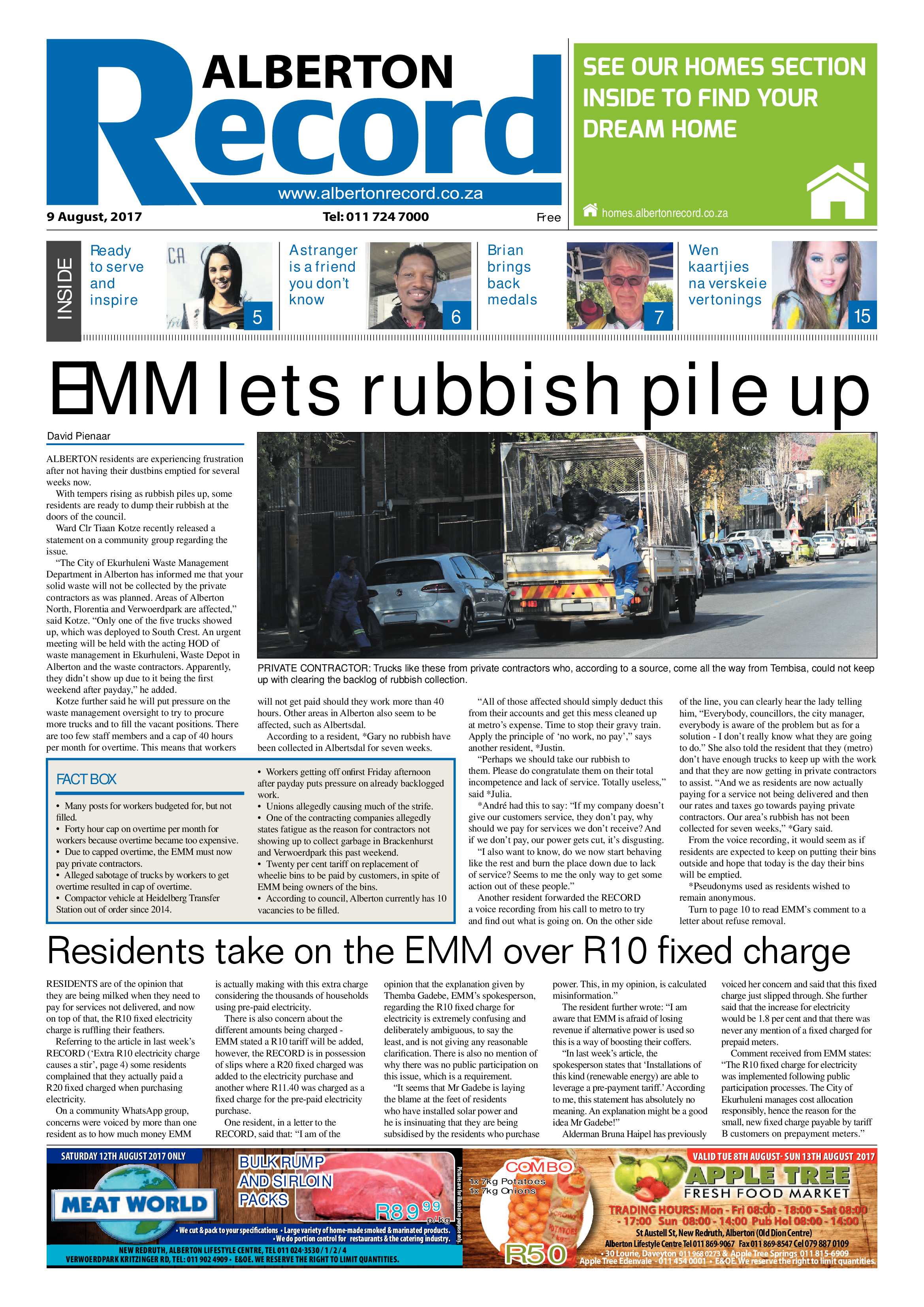 Alberton record 09 August 2017 page 1