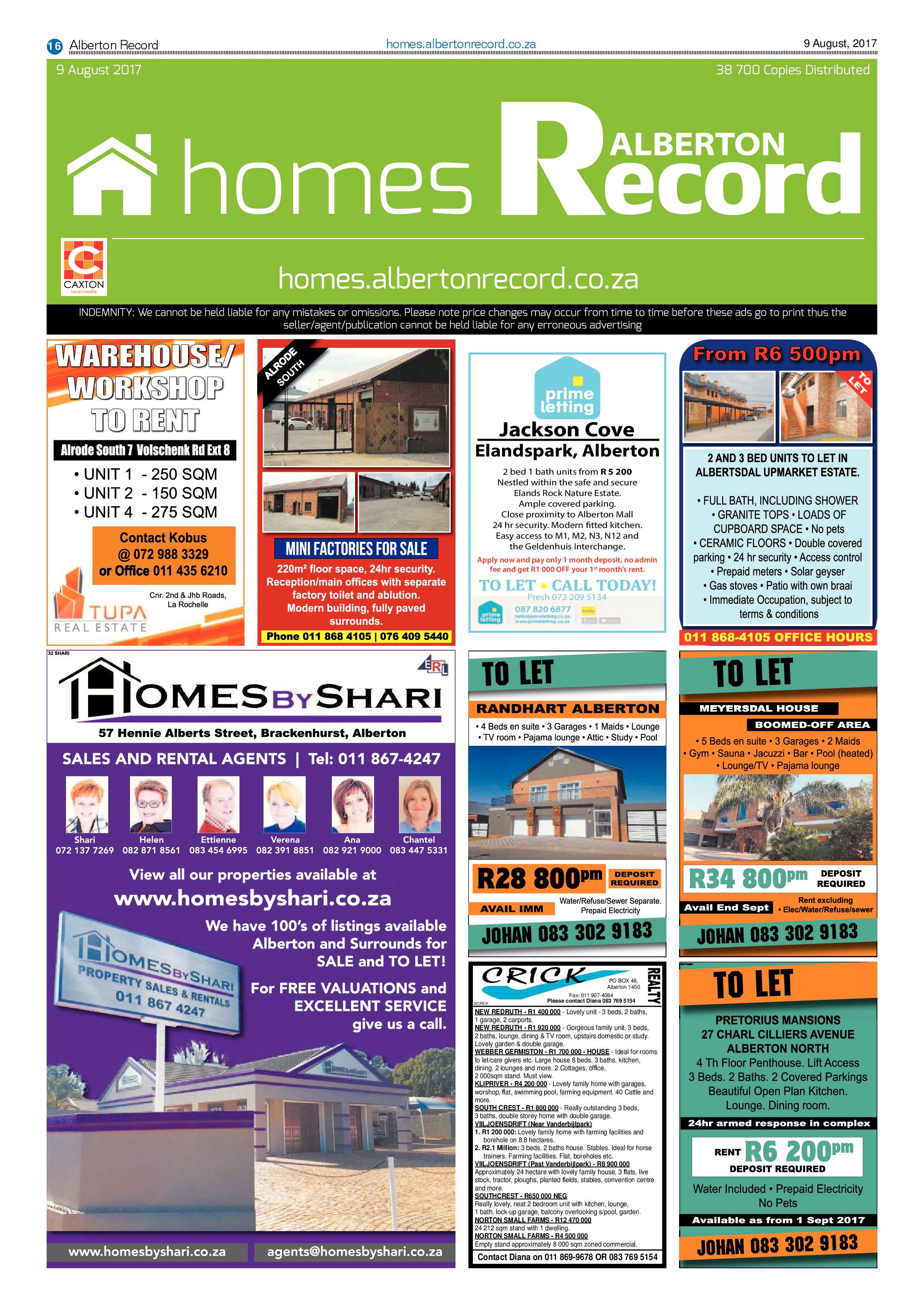 Alberton record 09 August 2017 page 16