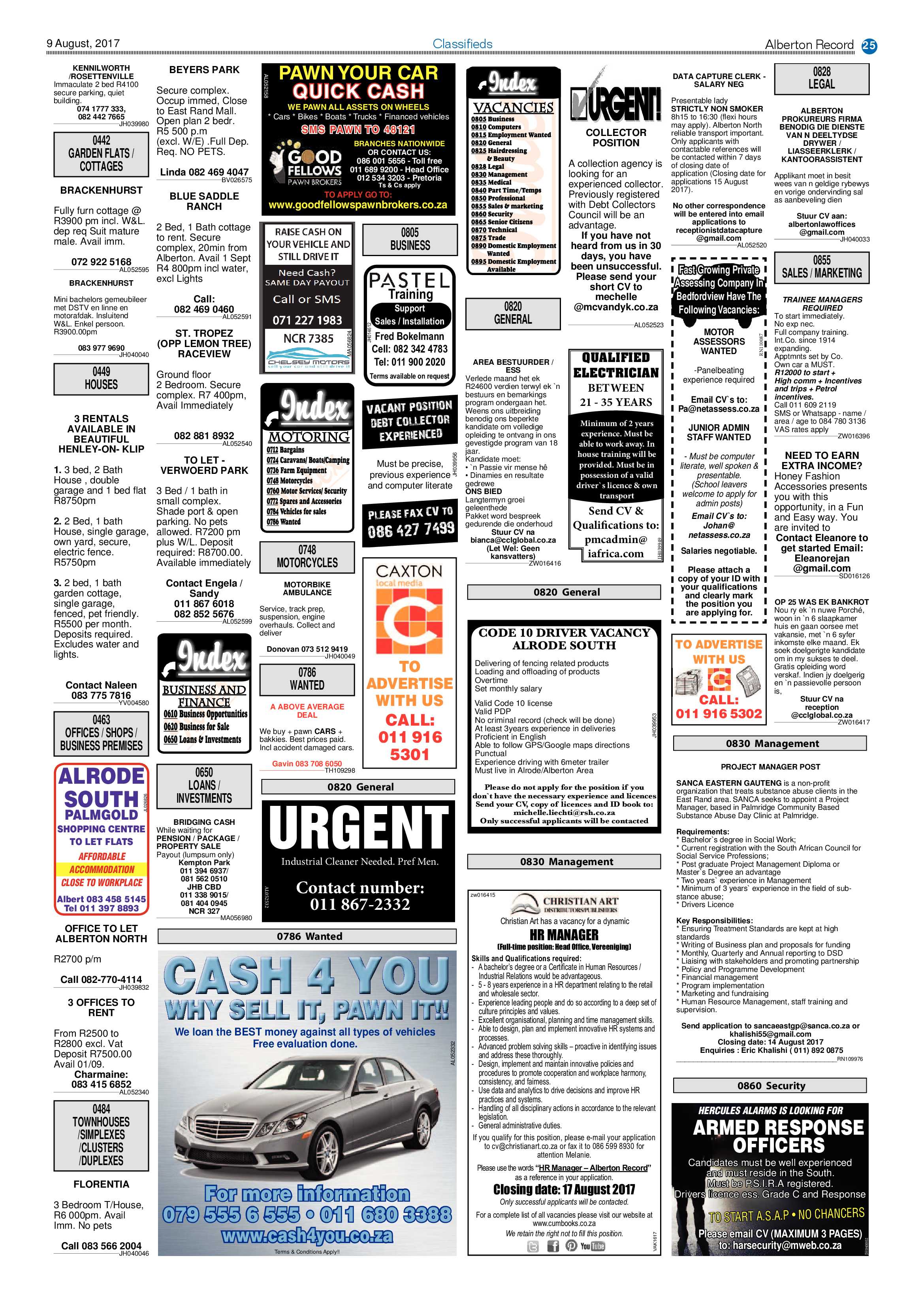 Alberton record 09 August 2017 page 25