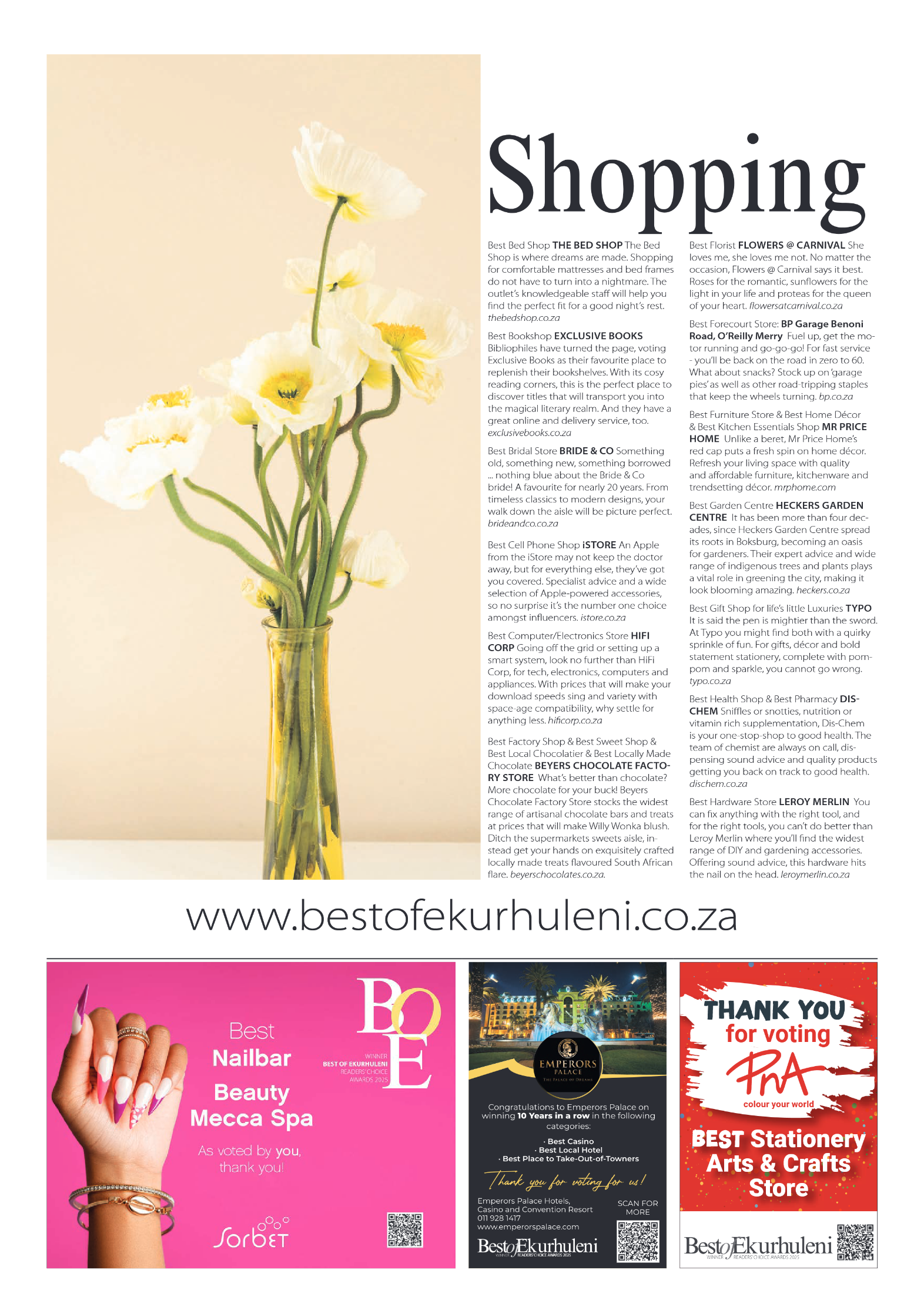 Best of Ekurhuleni Readers Choice Awards 2025 page 8