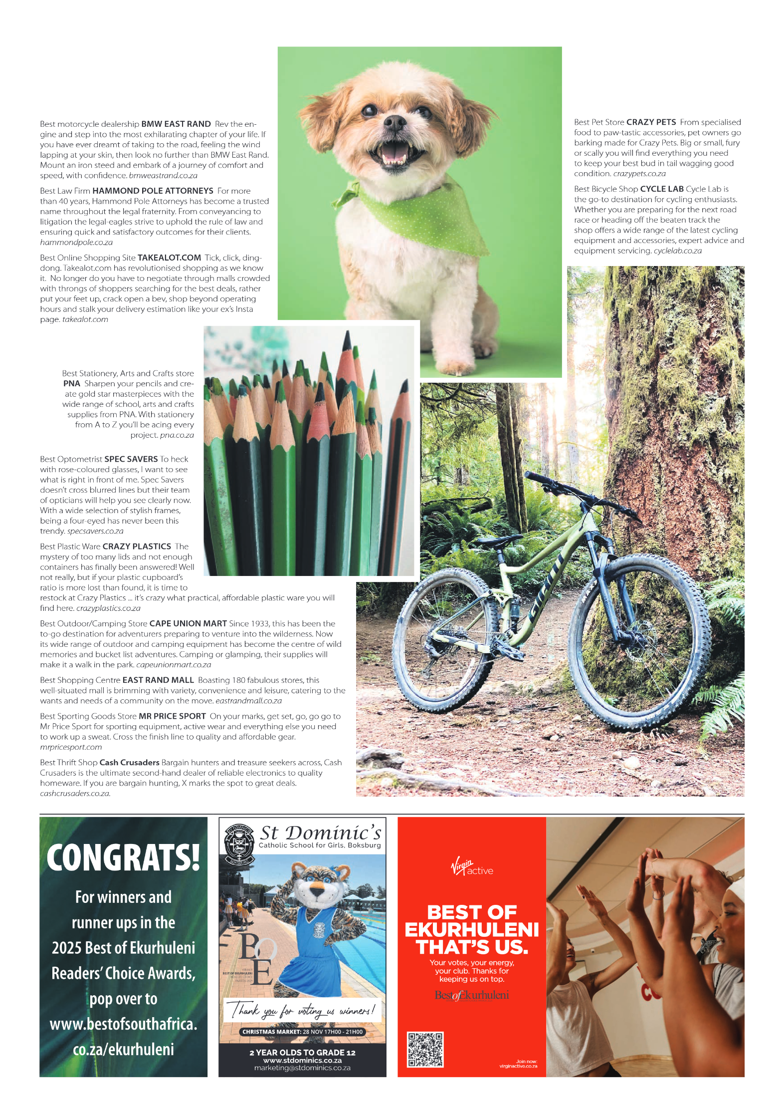 Best of Ekurhuleni Readers Choice Awards 2025 page 9
