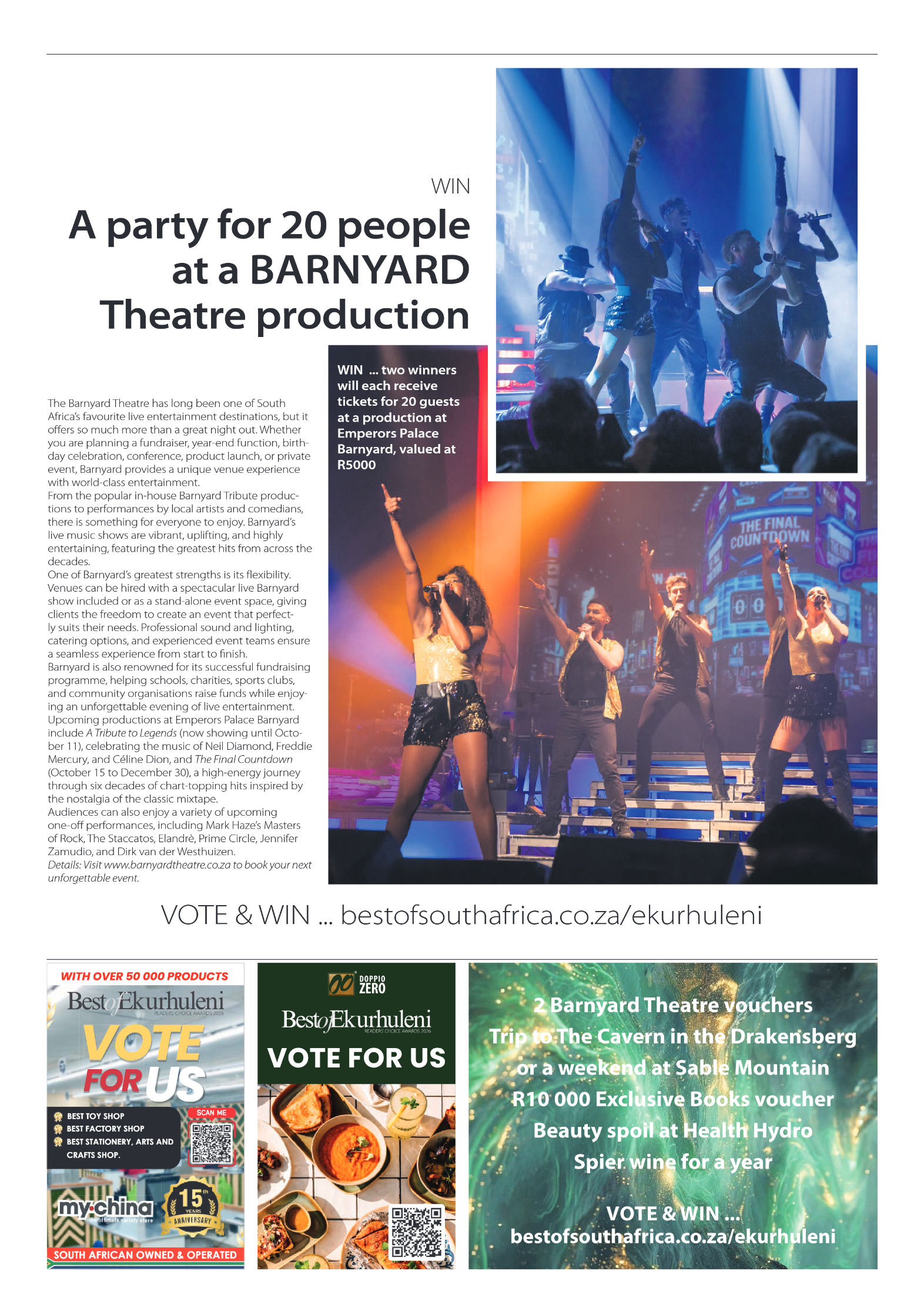 Best of Ekurhuleni Readers Choice Awards 2026 page 9
