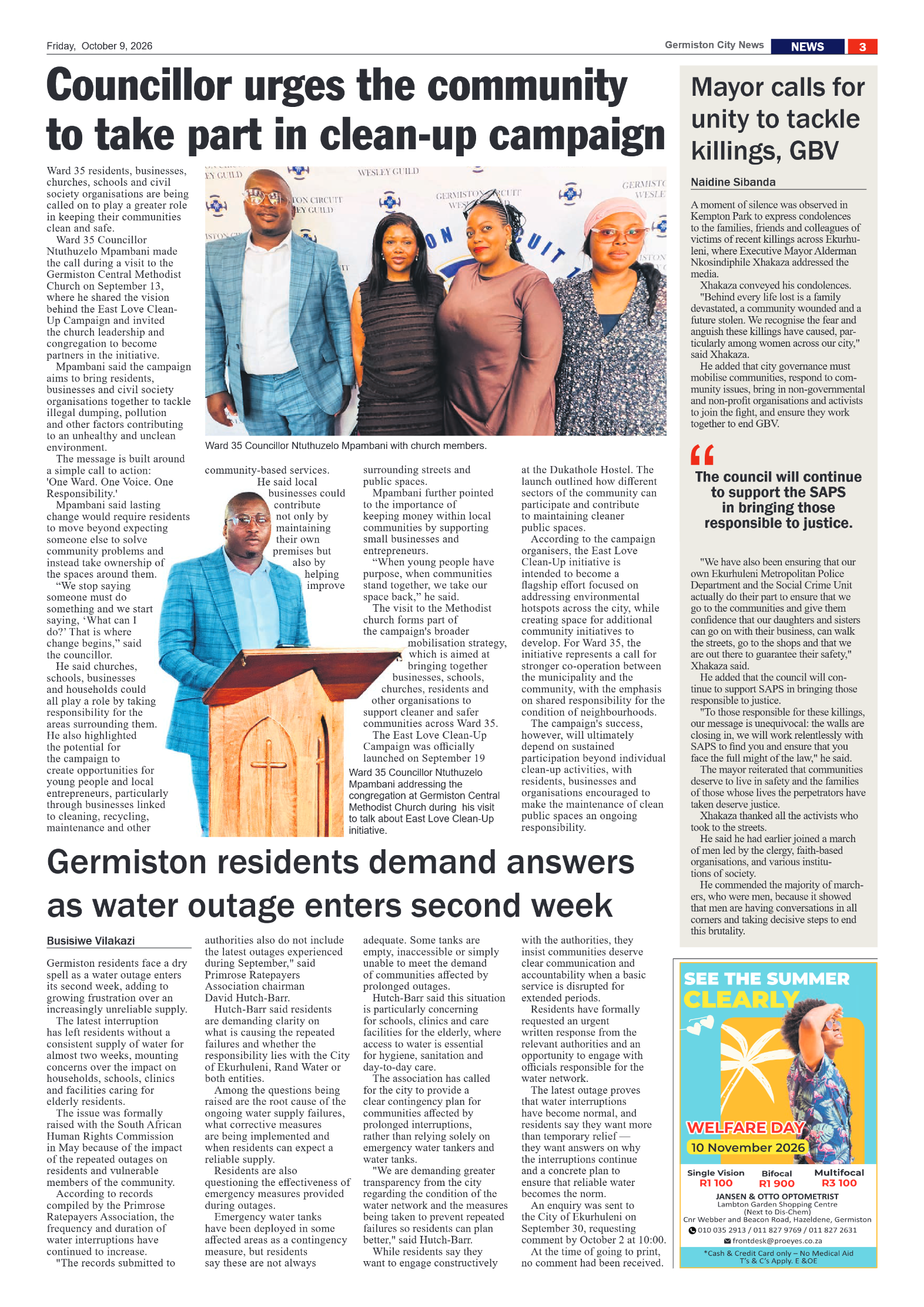 Germiston City News 9 October 2026 page 3