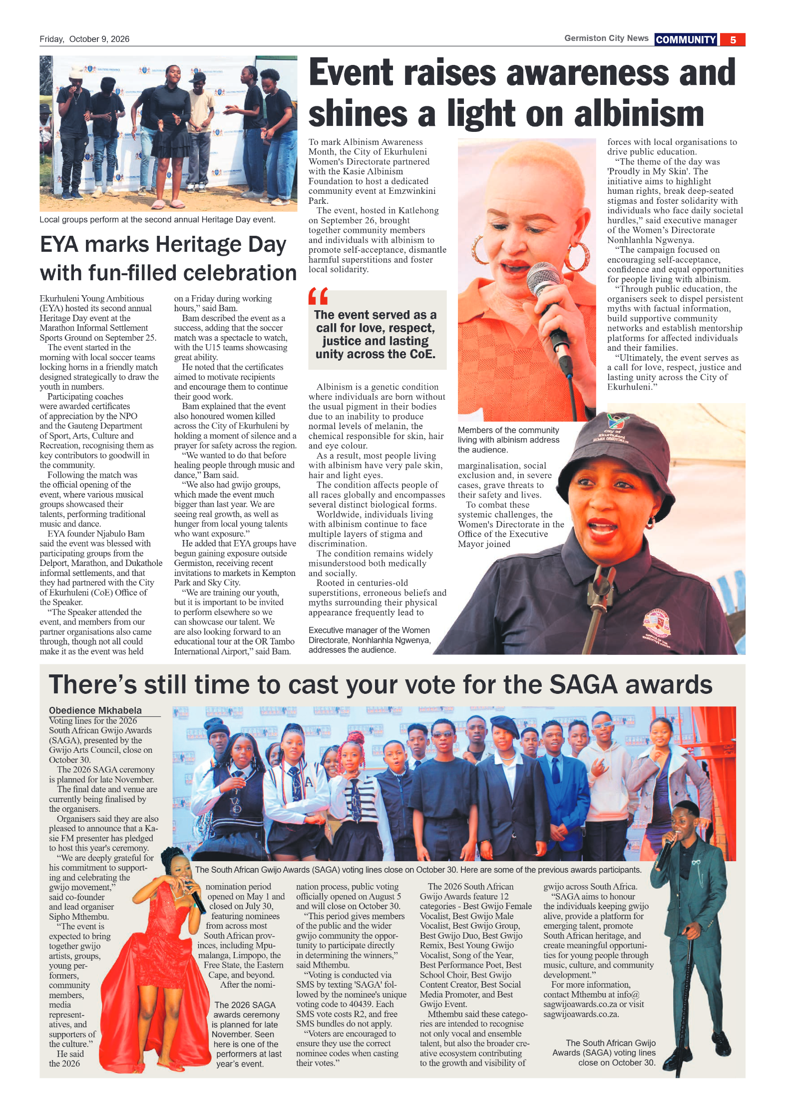 Germiston City News 9 October 2026 page 5