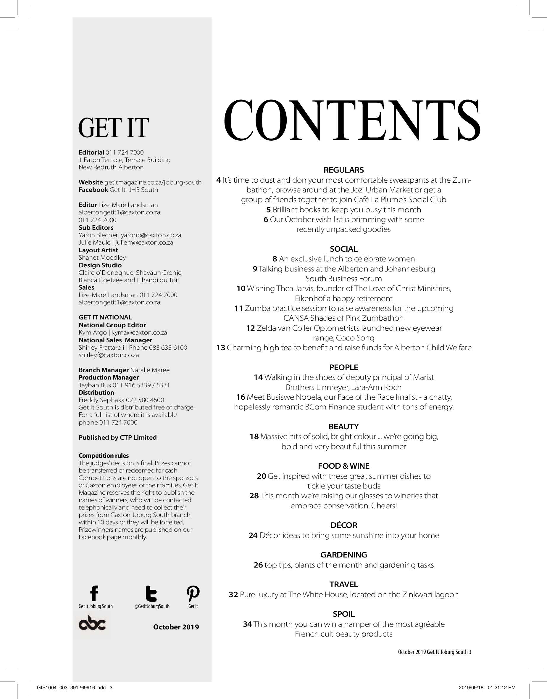 Get It Joburg South OCTOBER 2019 page 3