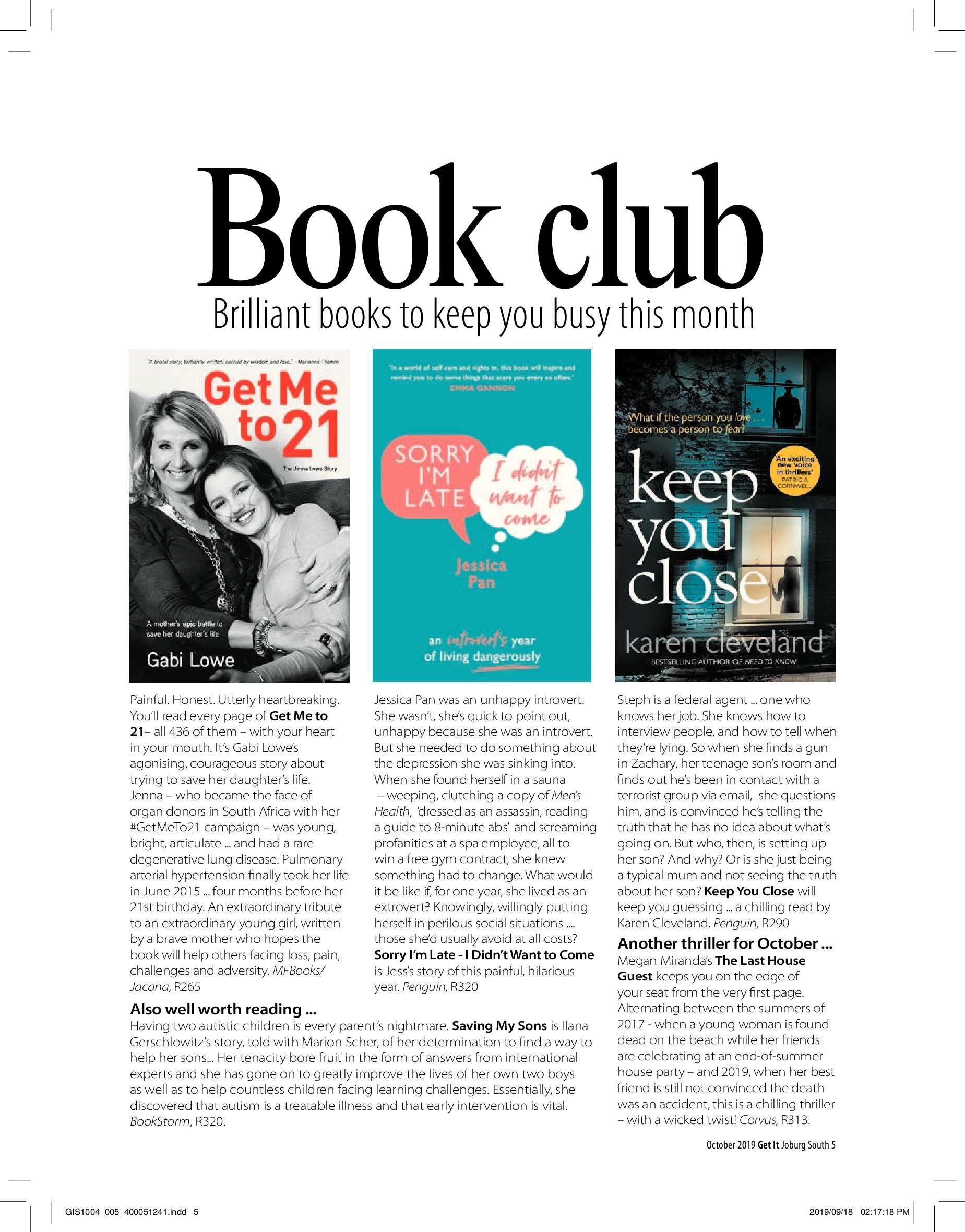 Get It Joburg South OCTOBER 2019 page 5