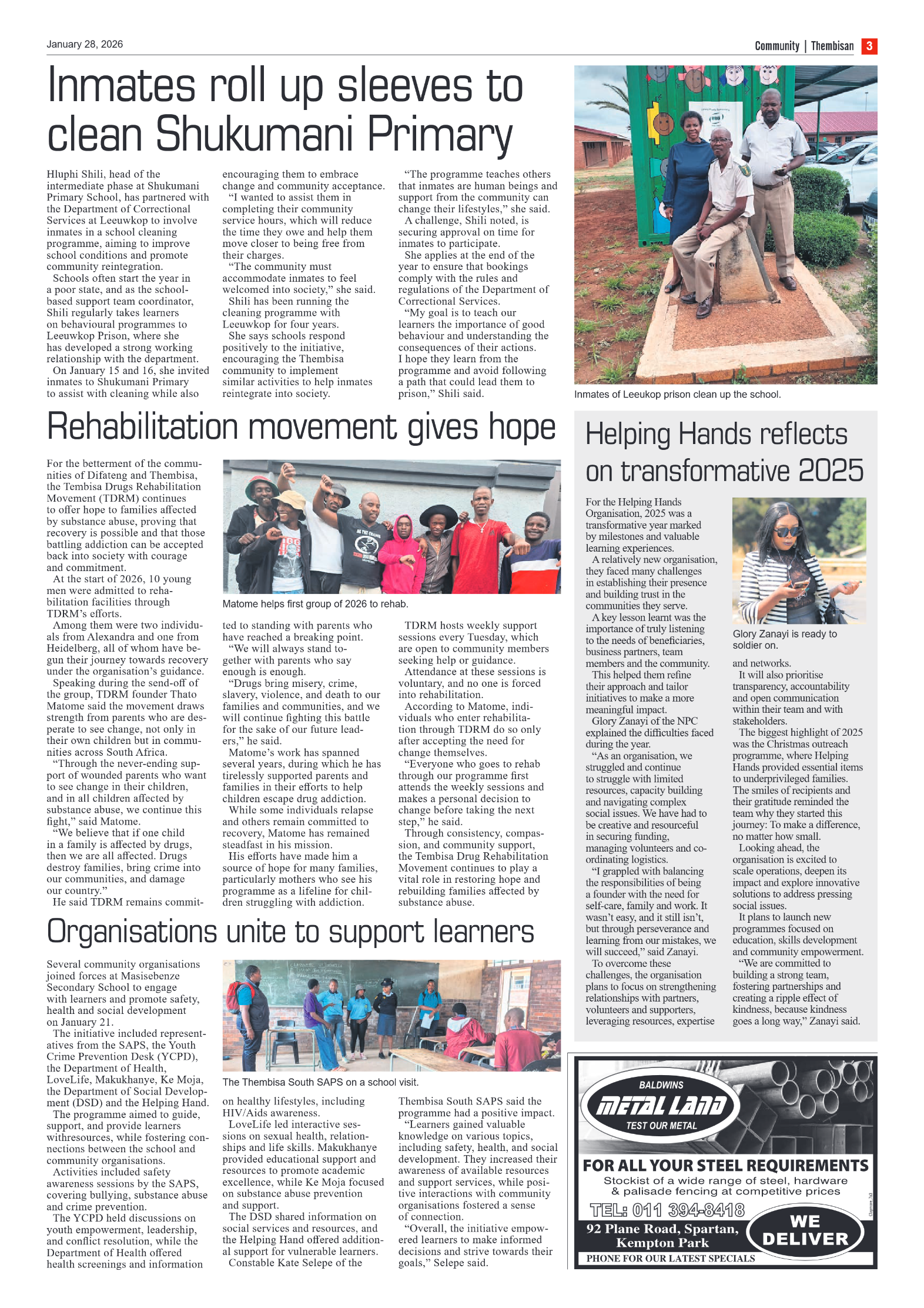 The Tembisan 28 January 2026 page 3