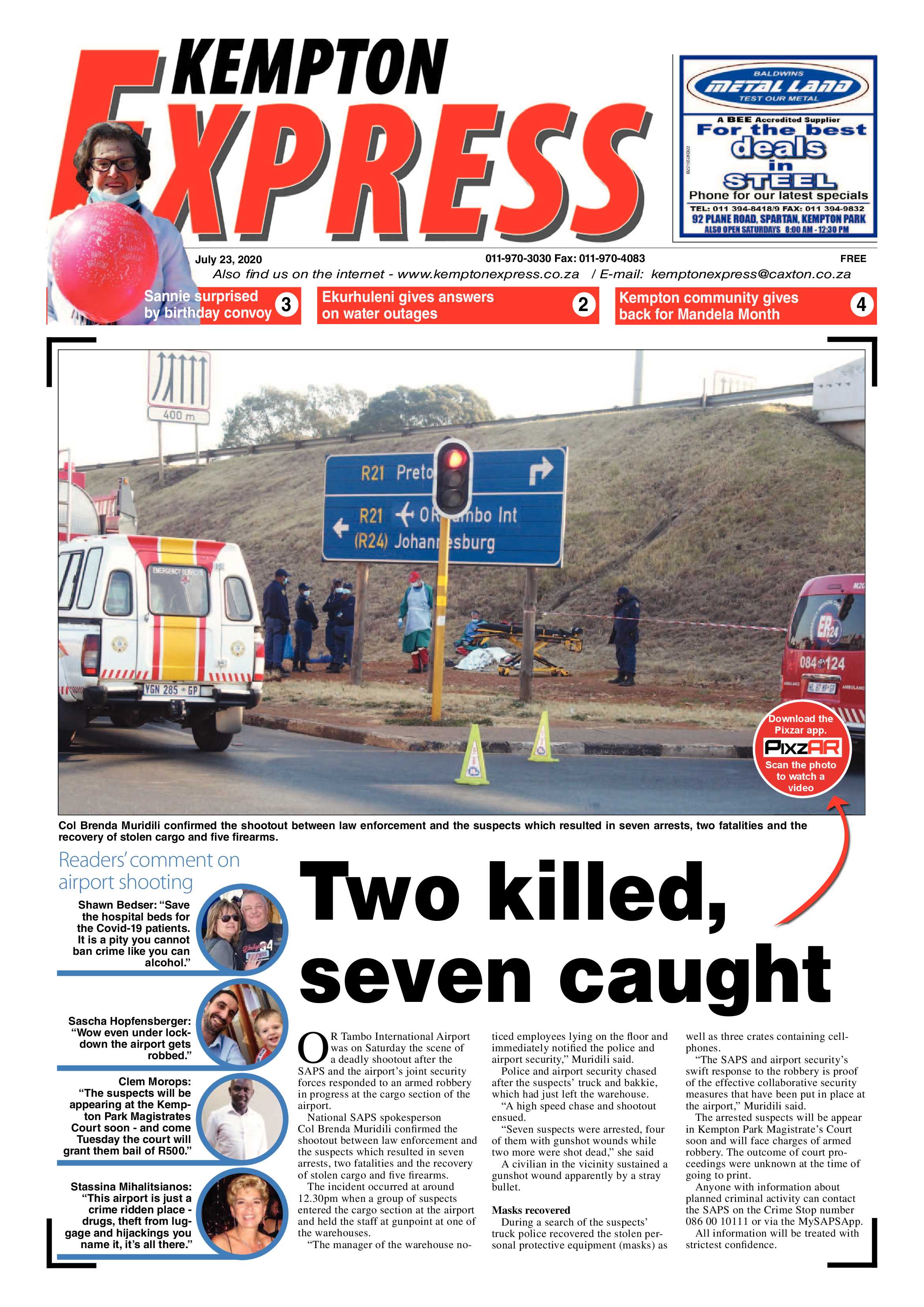 Kempton Express 23 July 2020 page 1